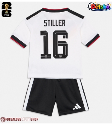 Německo Angelo Stiller #16 Domácí dres komplet pro Děti MS 2026 Krátkým Rukávem (+ Krátké kalhoty)